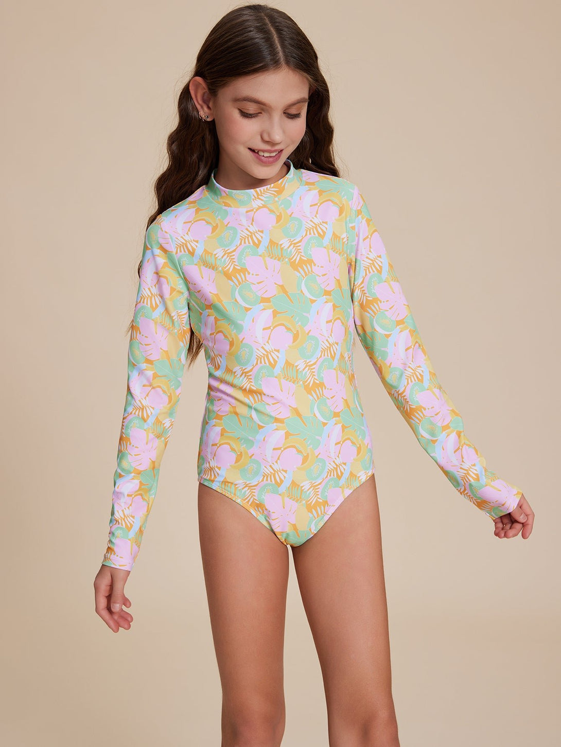 Long Sleeve Swimsuit - Stylr