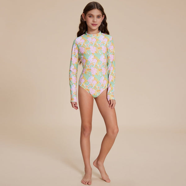 Long Sleeve Swimsuit - Stylr