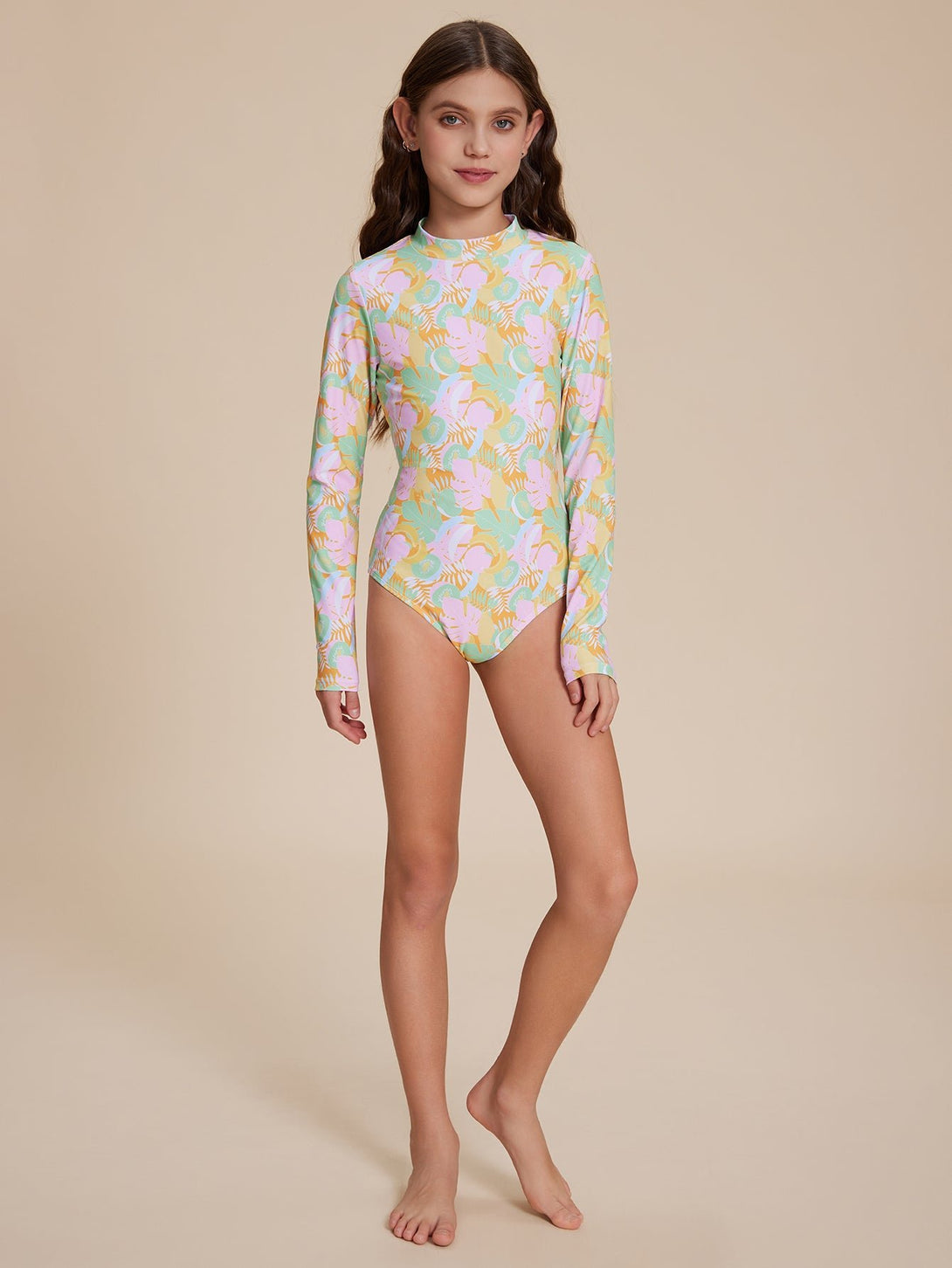 Long Sleeve Swimsuit - Stylr