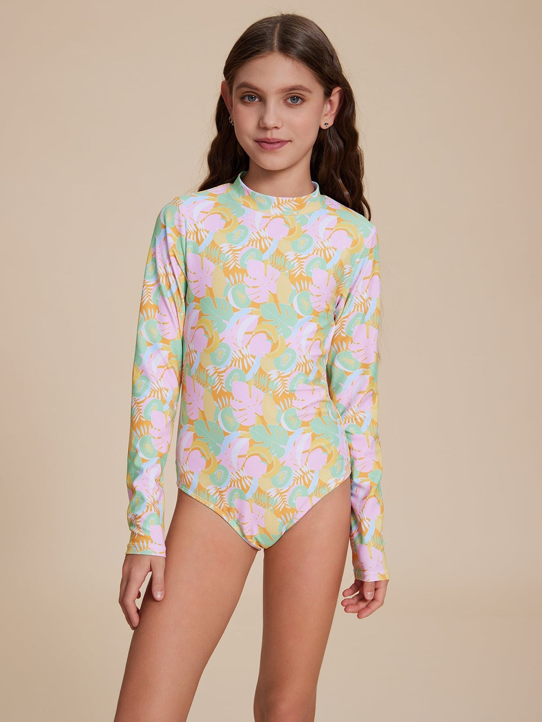 Long Sleeve Swimsuit - Stylr