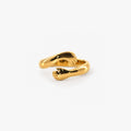 Love Hug Ring – 18k-vergoldeter Edelstahlring