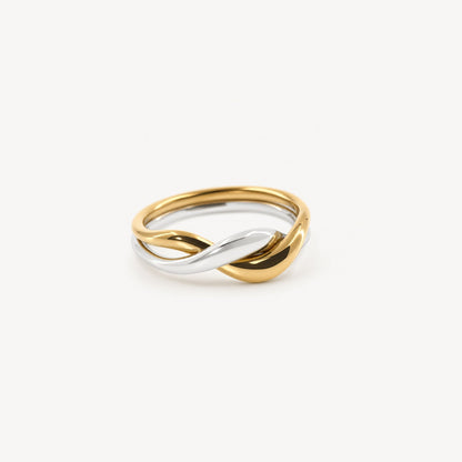 Love Wave Ring - Wasserfest, 18k vergoldet