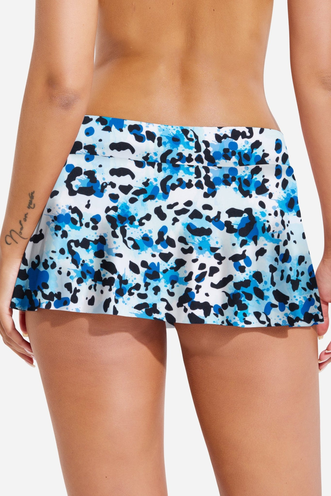 Low Waist Side - Tie Skirted Period Swim Bottoms - Stylr