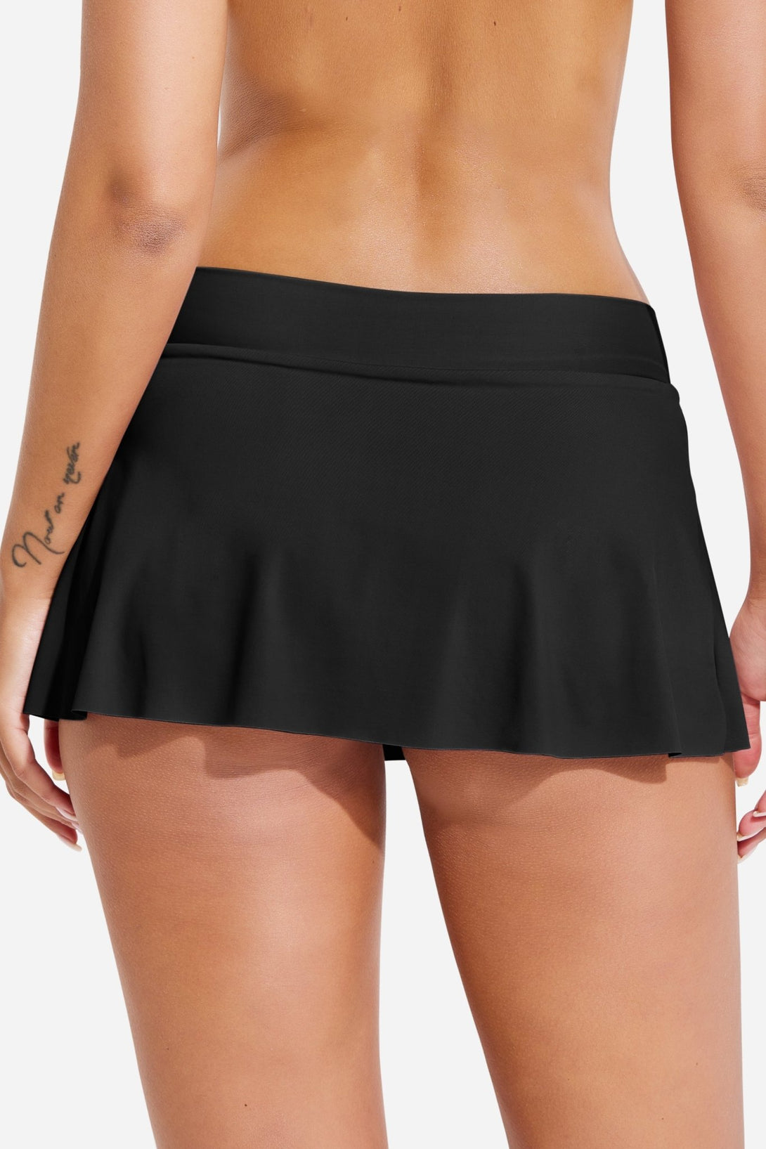 Low Waist Side - Tie Skirted Period Swim Bottoms - Stylr