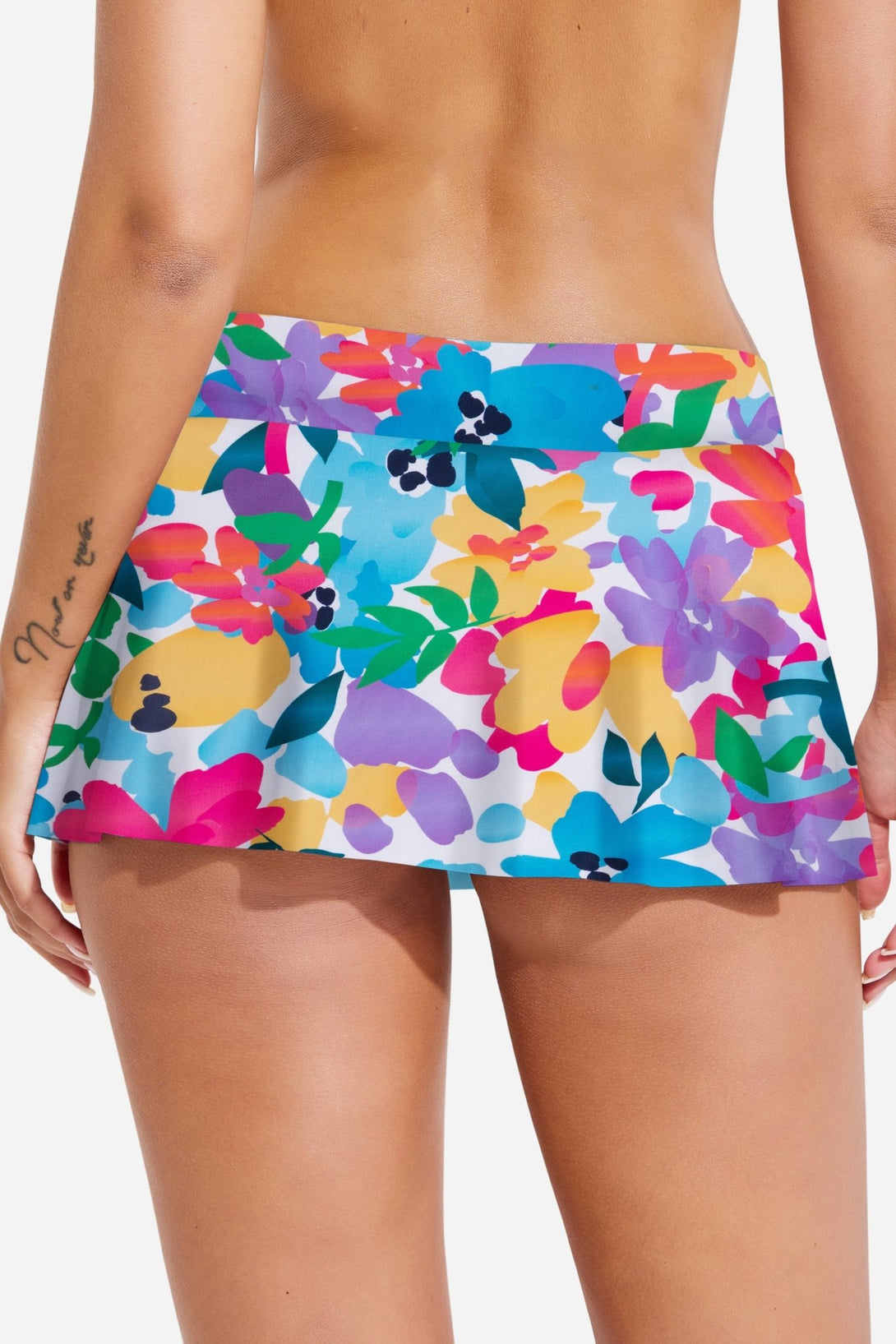 Low Waist Side - Tie Skirted Period Swim Bottoms - Stylr