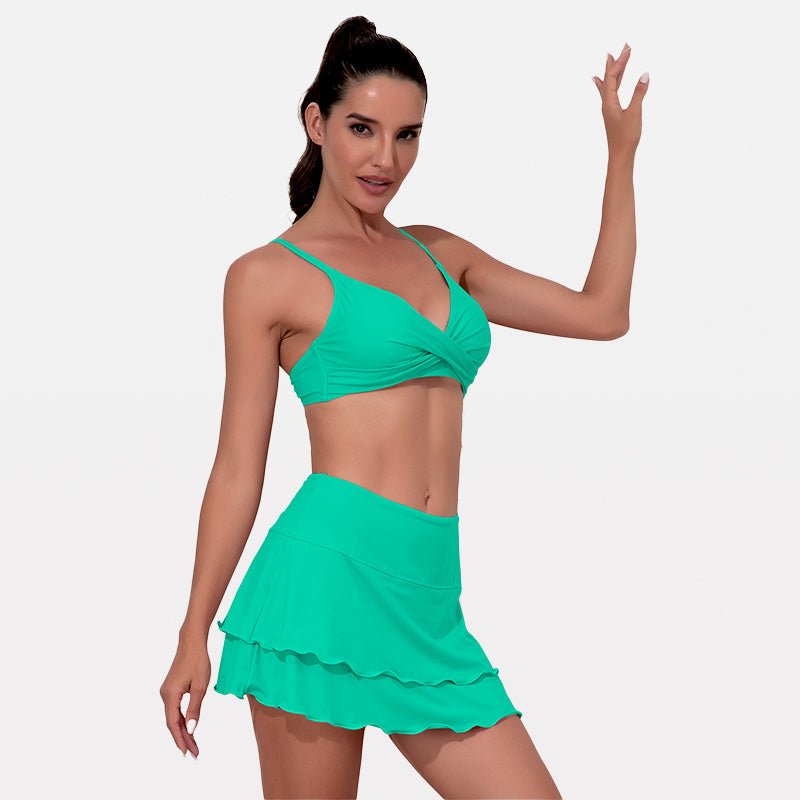 Mid Waist Swim Skirt Period Bathing Suit Bottoms - Stylr