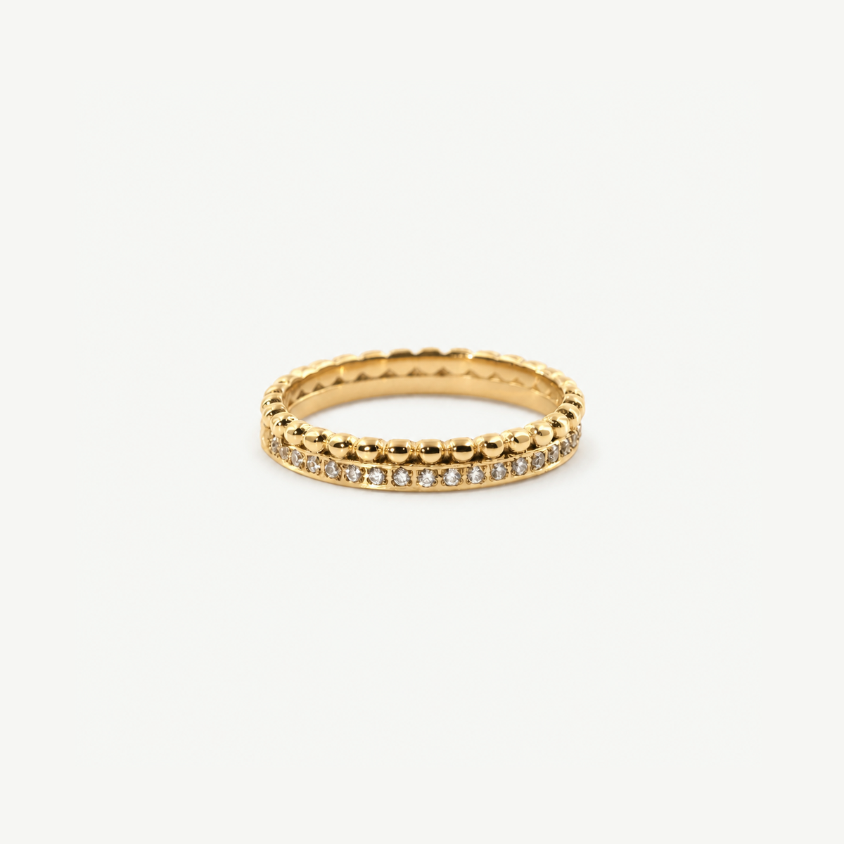 Milgrain Half Eternity Band Ring