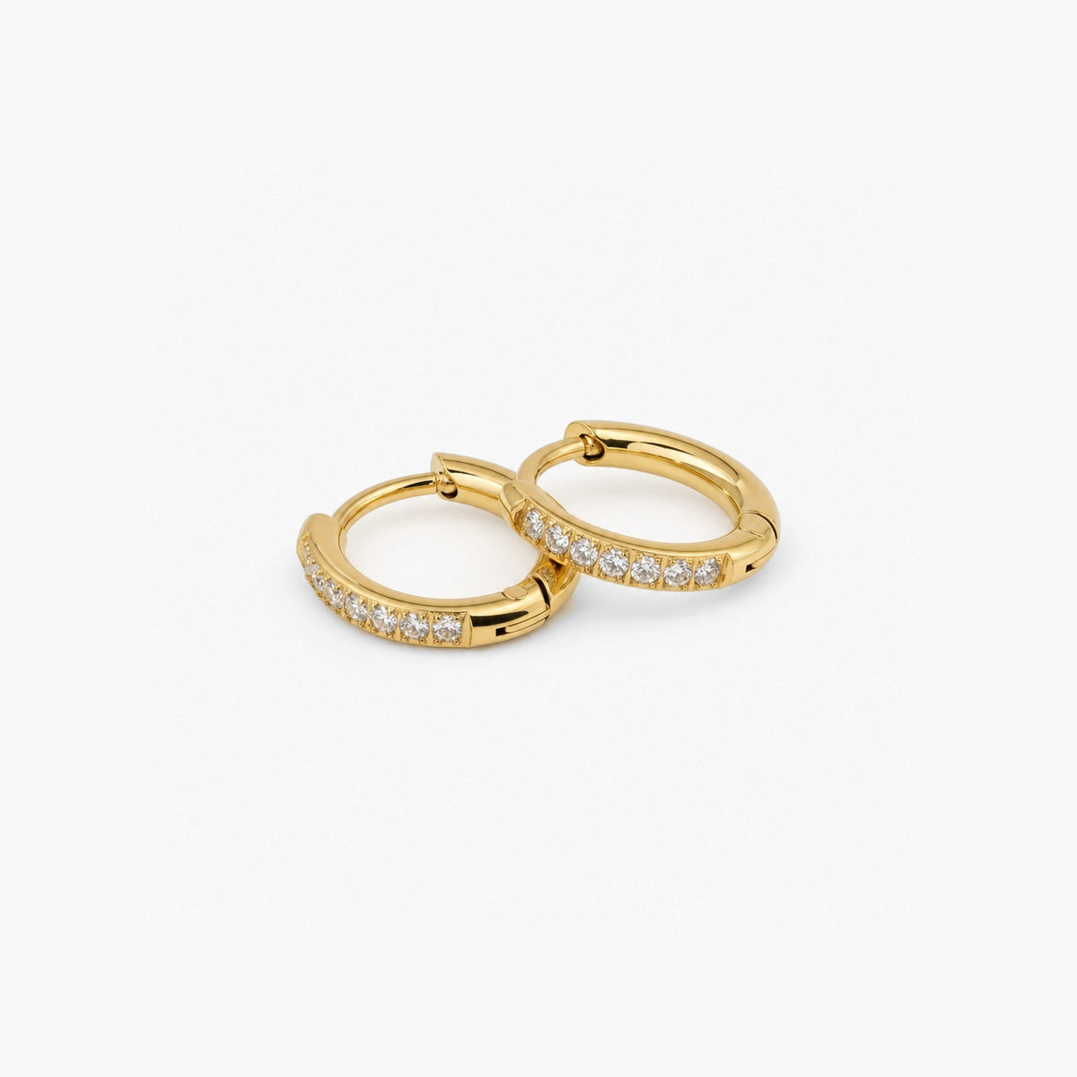 mini pave hoops