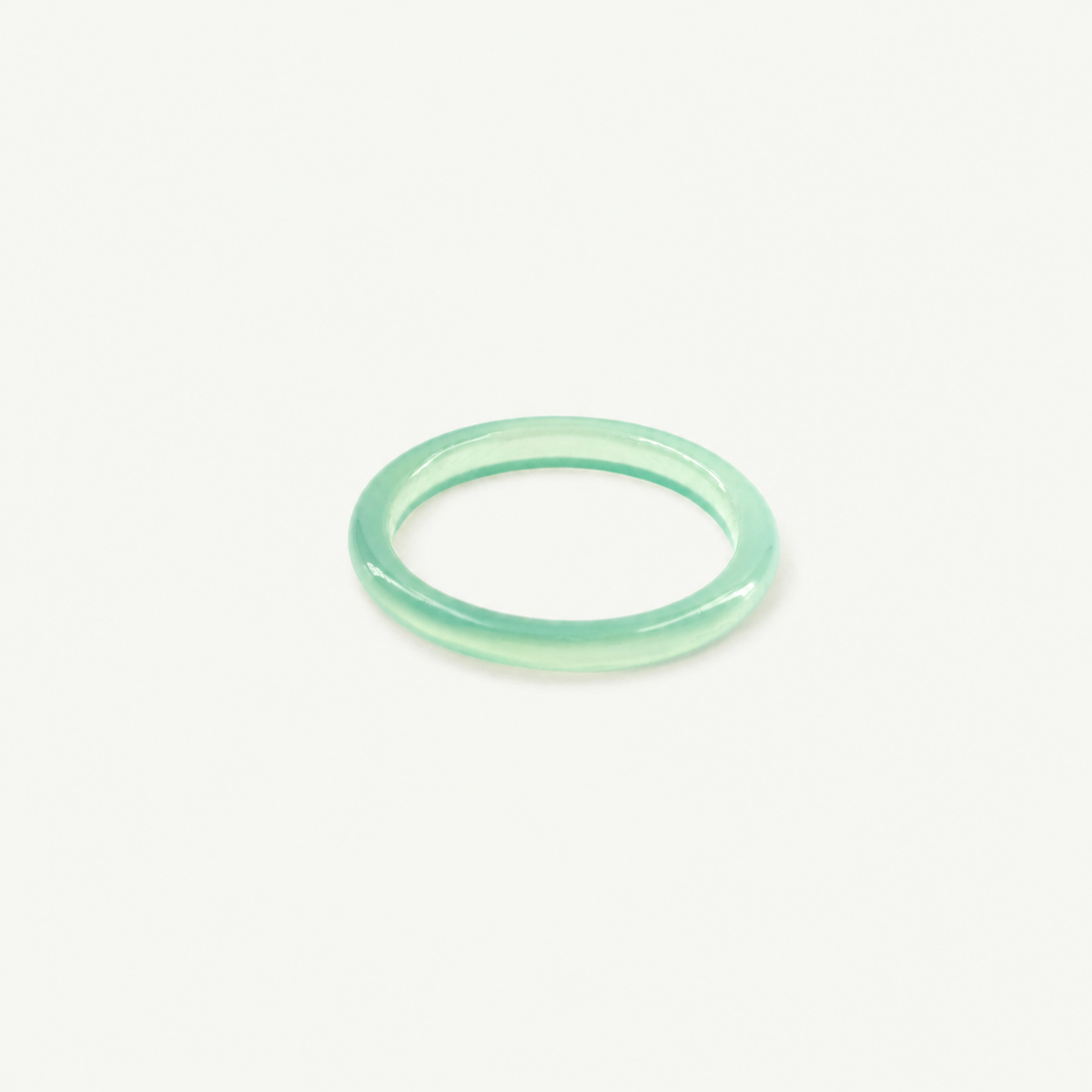 Mint Green Jade Stacking Ring