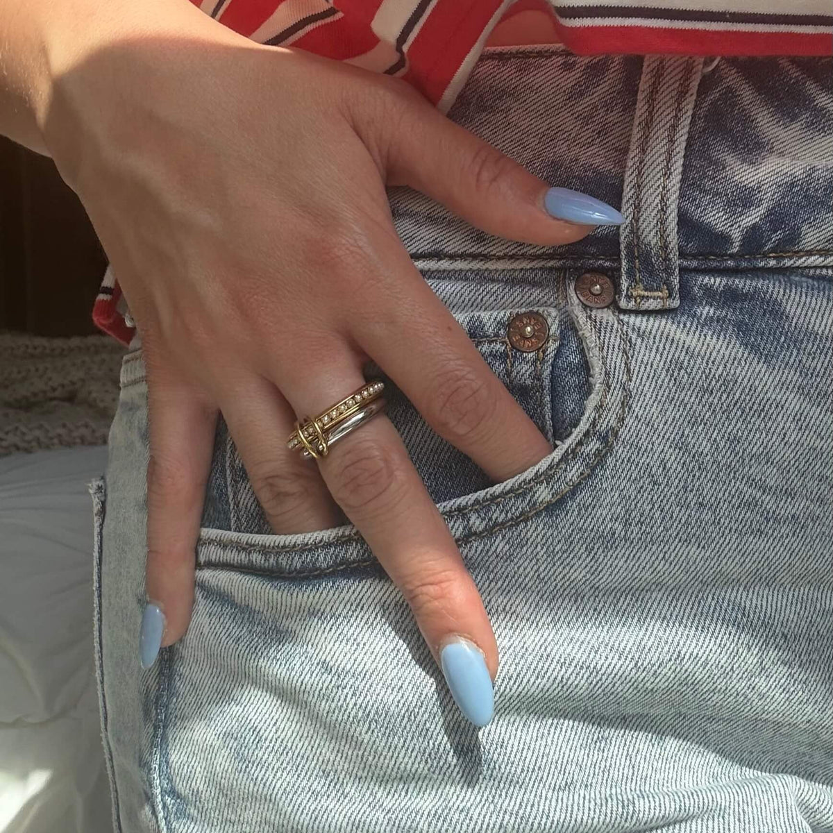 mixed metal ring