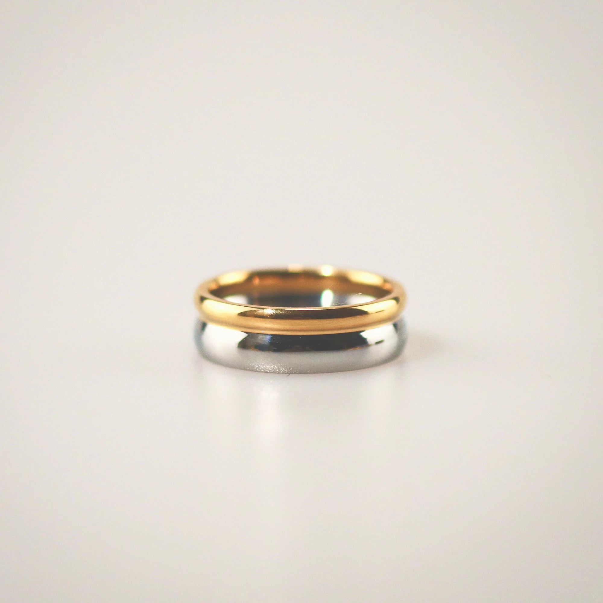Meideya Jewelry Mixed Duet Band Ring