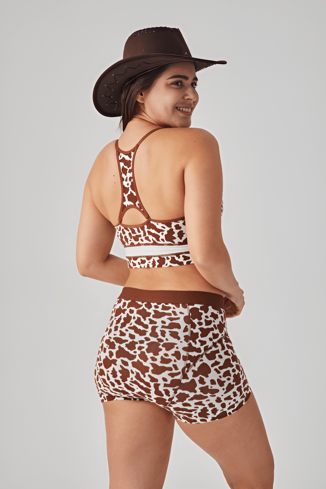 Momo Brown Cow - Pattern Mesh - sides boxer - Stylr