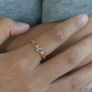 moon stone ring