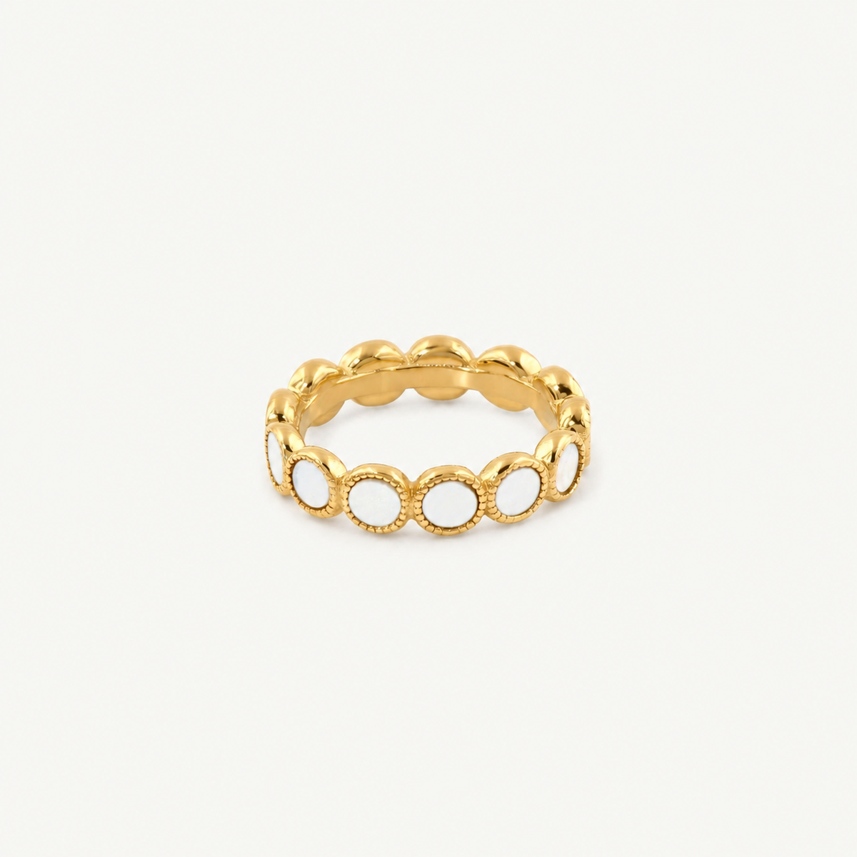 Mother of Pearl Eternity Ring