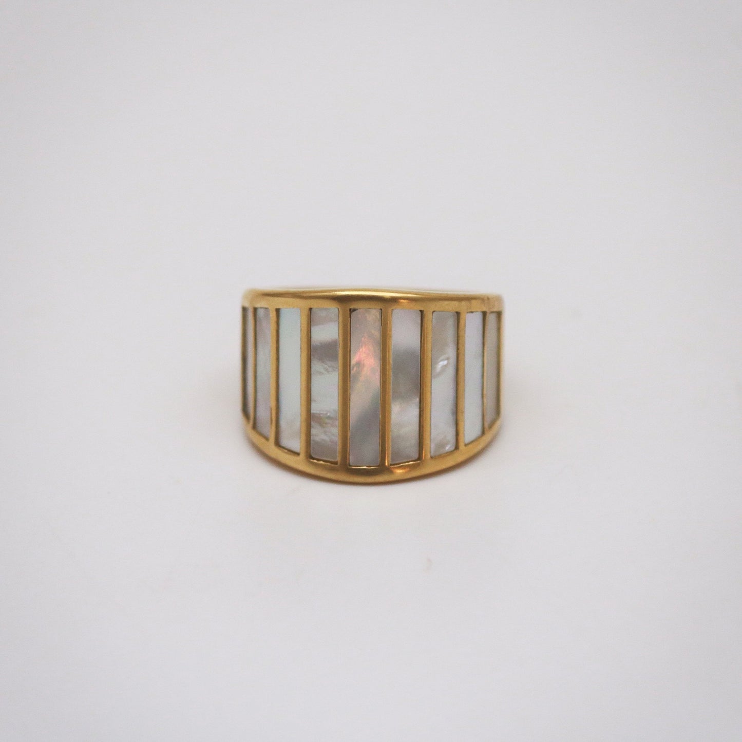 mother of pearl ring
