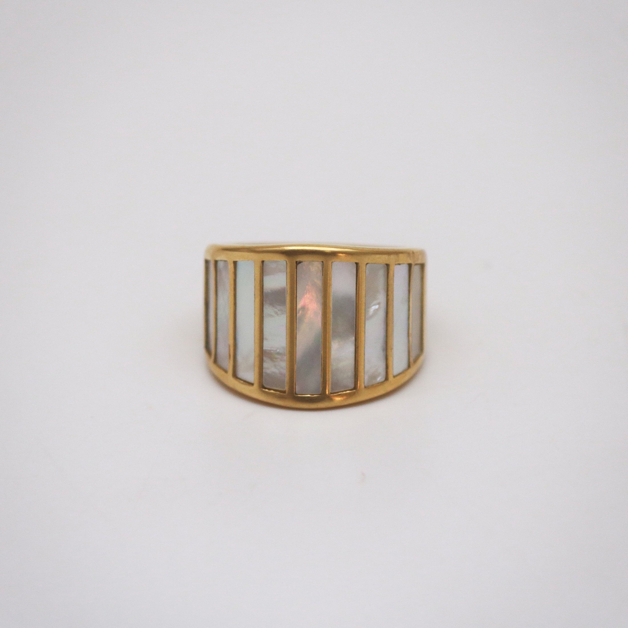 mother of pearl ring