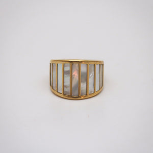 mother of pearl ring