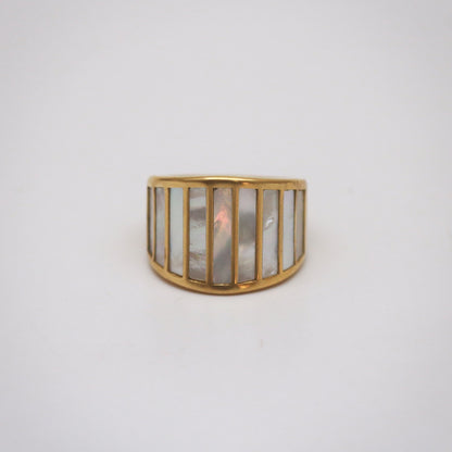 mother of pearl ring