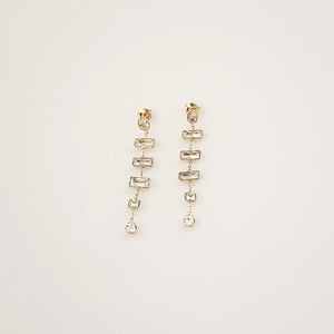multi shape earrings
