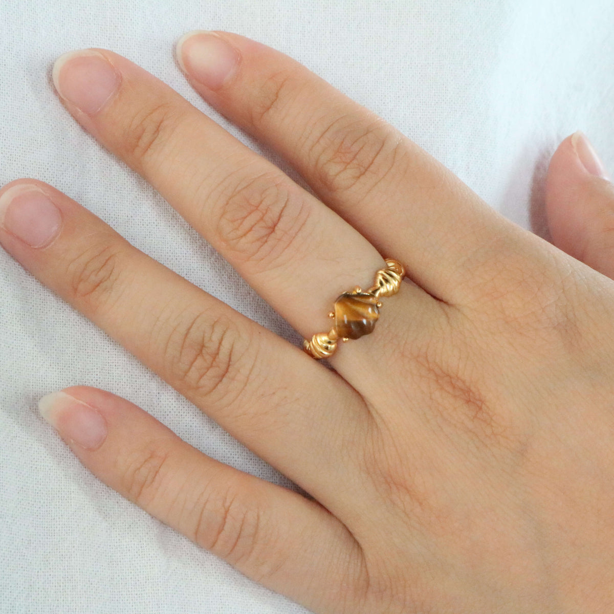 Ocean Spirit Ring, 18k gold-plated