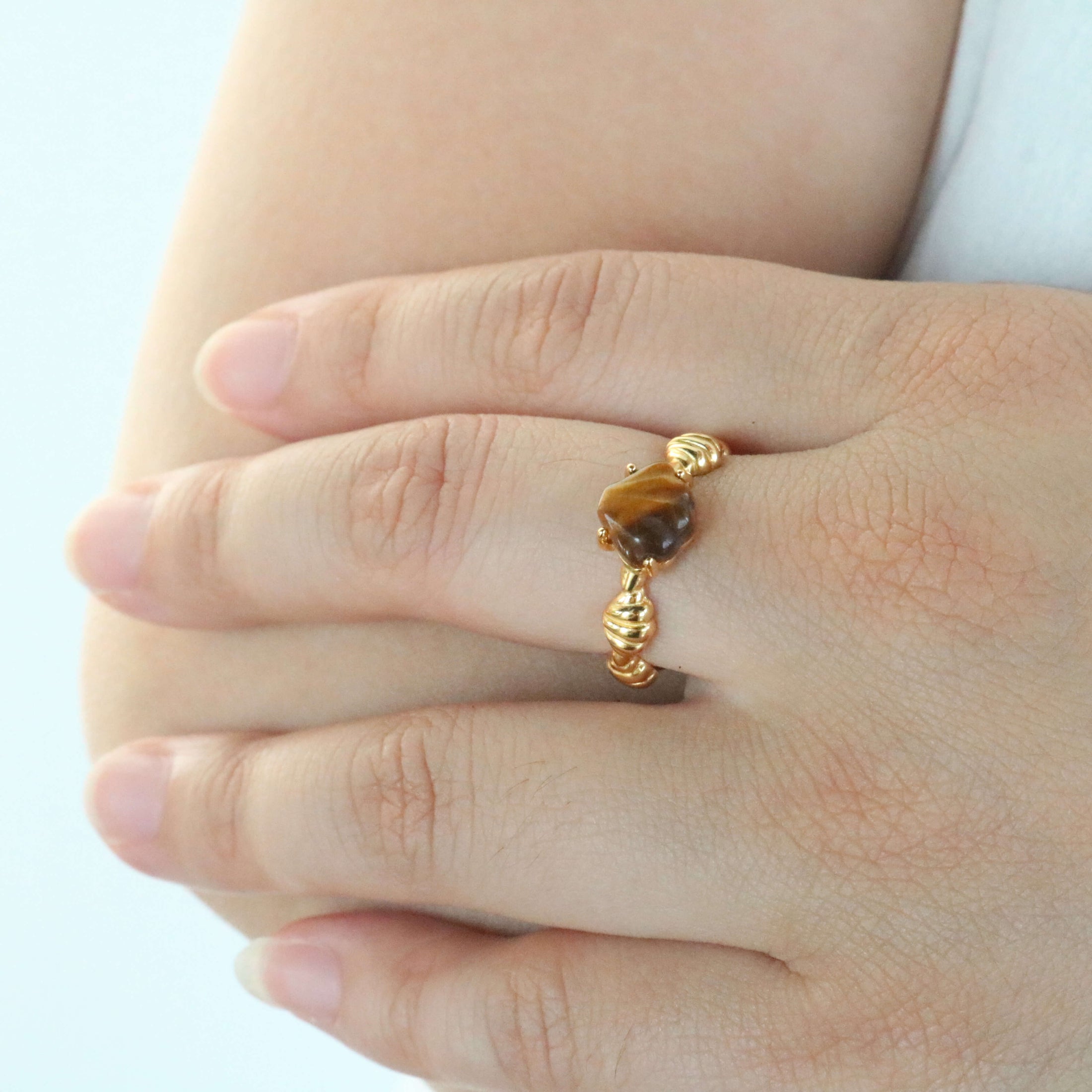 Ocean Spirit Ring, 18k gold-plated