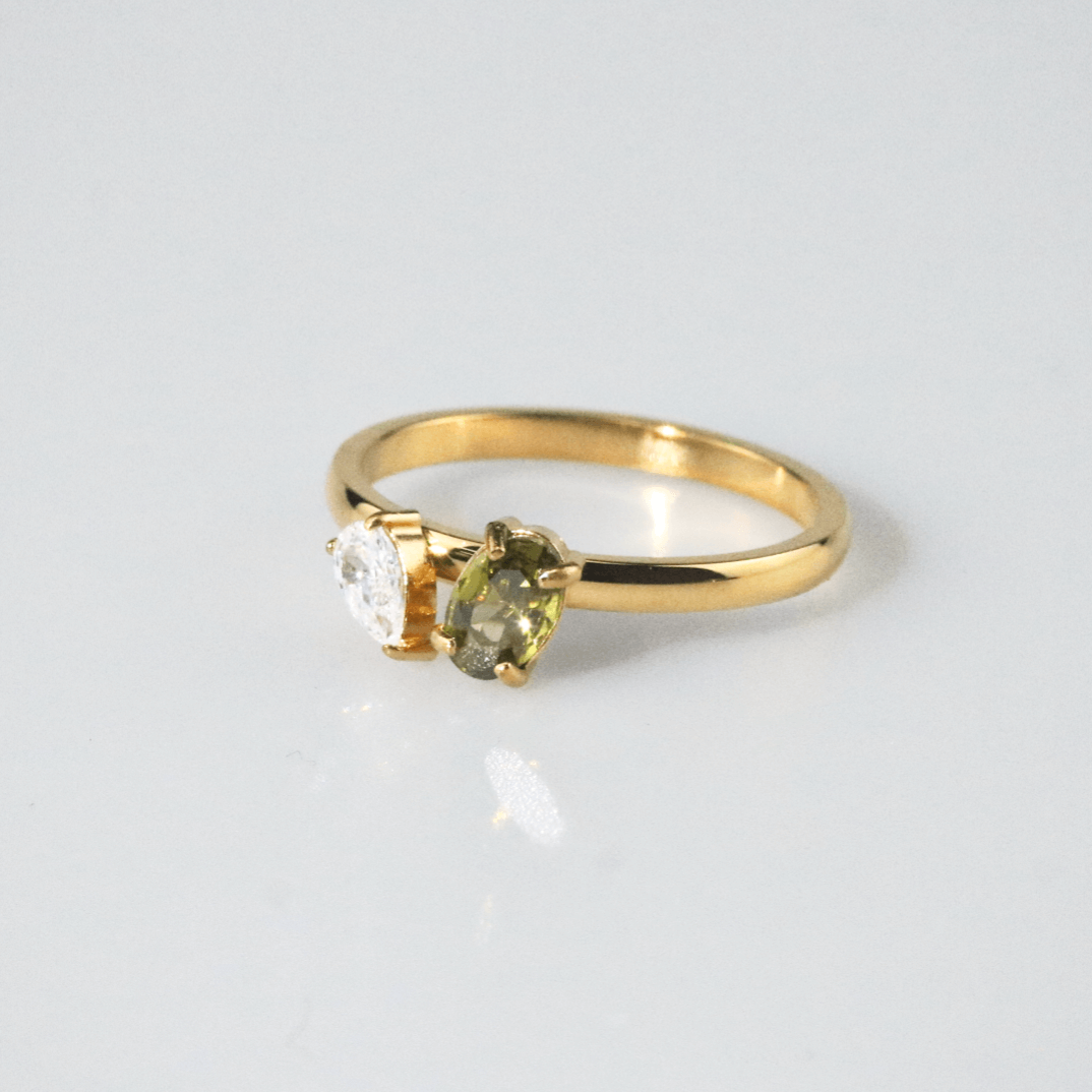 Olive Sparkle Ring