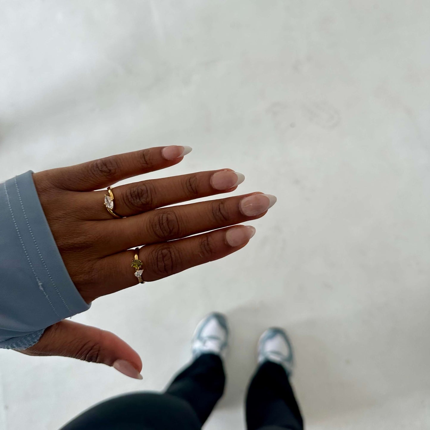 Olive Sparkle Ring