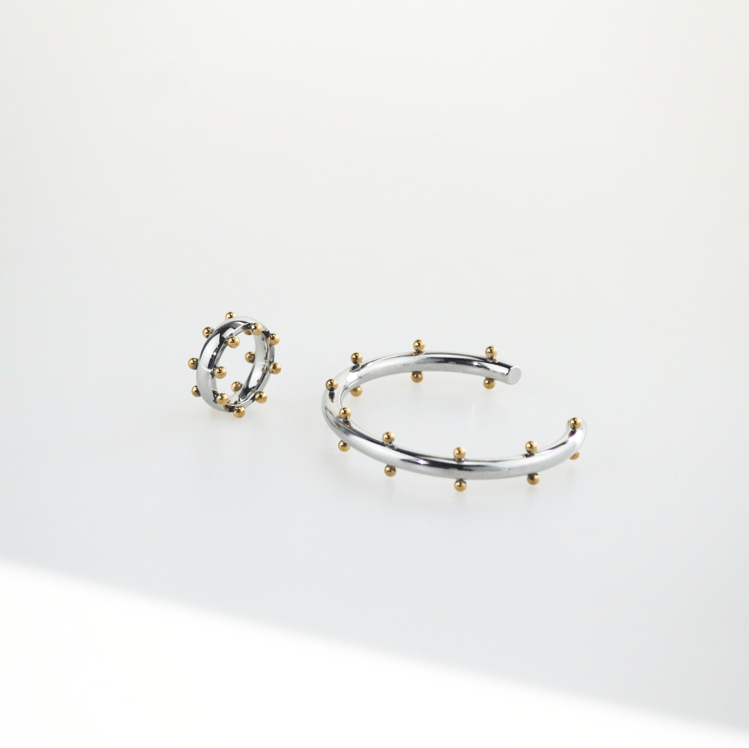 Orbit Mixed Two-Tone Ring – Wasserdichter Edelstahl