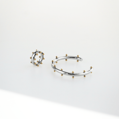 Orbit Mixed Two-Tone Ring – Wasserdichter Edelstahl