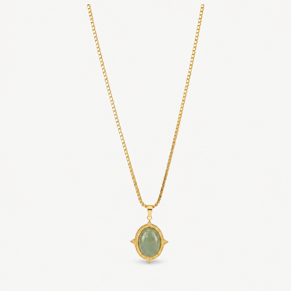 Oval Jade Necklace