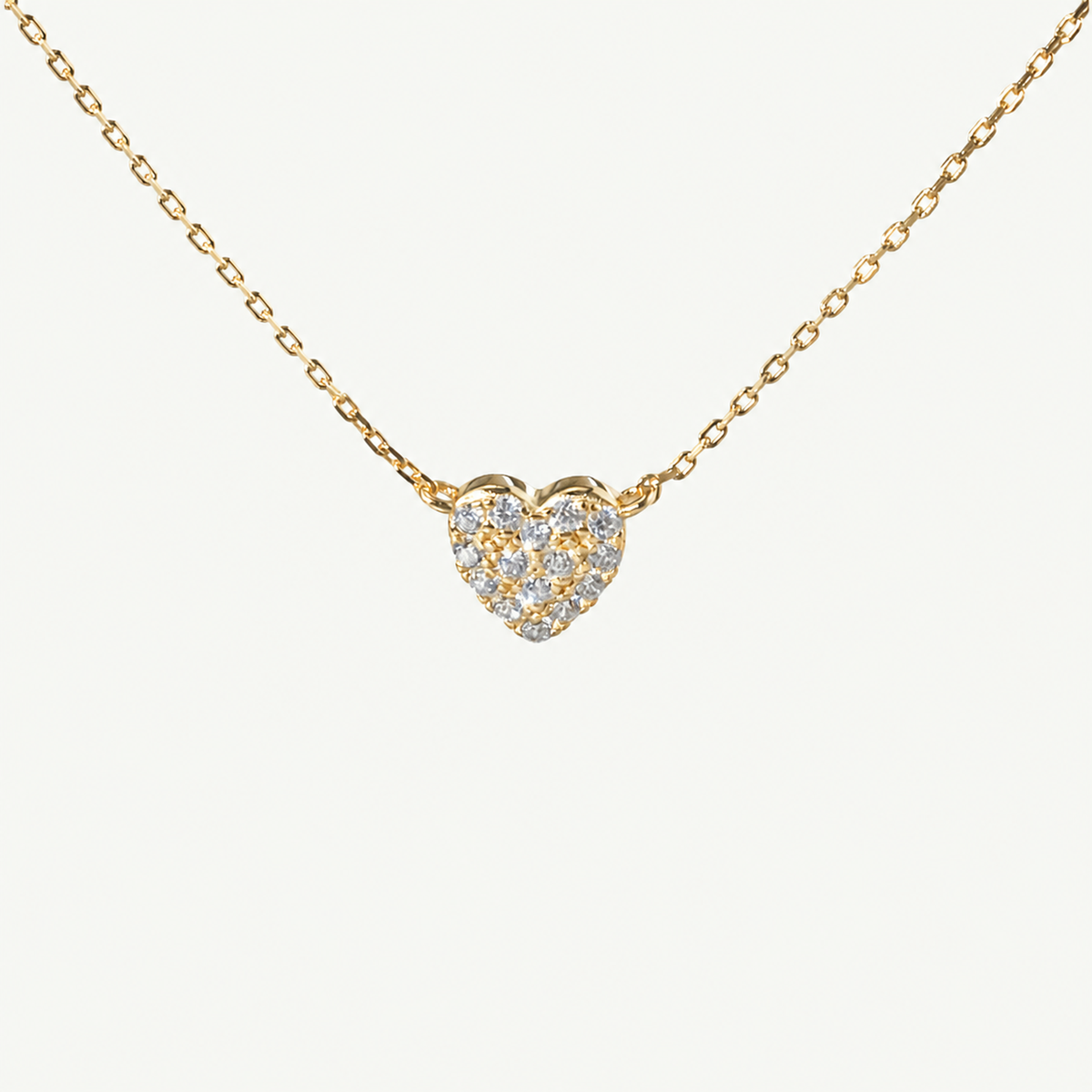 Pave Little Heart Necklace