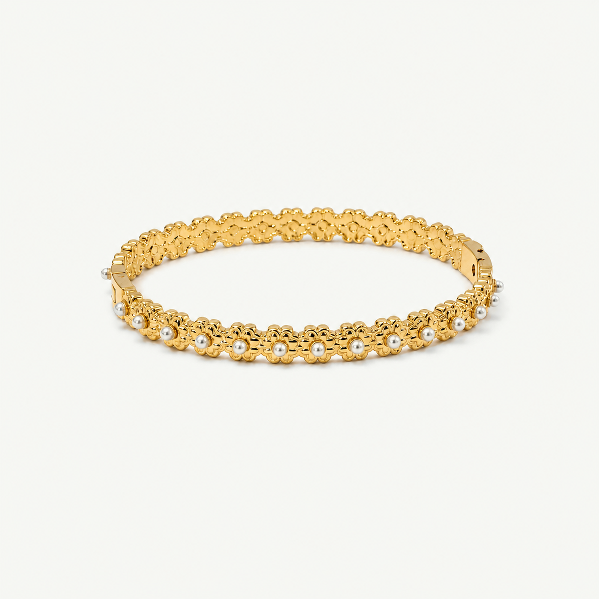 Pearl Bangle Bracelet