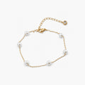 Pearl Station Anklet — Waterproof Gold Anklet