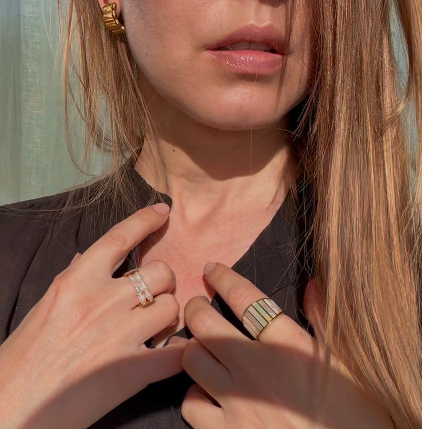 pearl shell ring