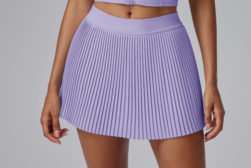 Pleated Tennis Skirt Quick Dry Anti Slip Lightweight S5T03 - Stylr