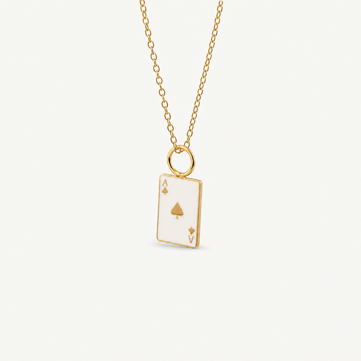 Dainty Poker Ace Necklace