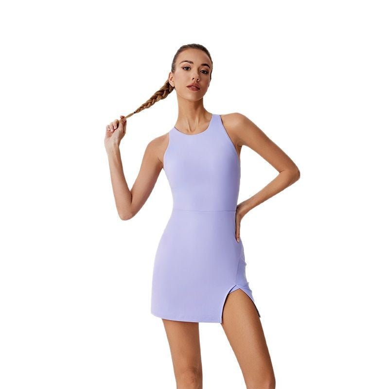 QuickDry SlitBack Dress MidWeight Multi S5T19 - Stylr