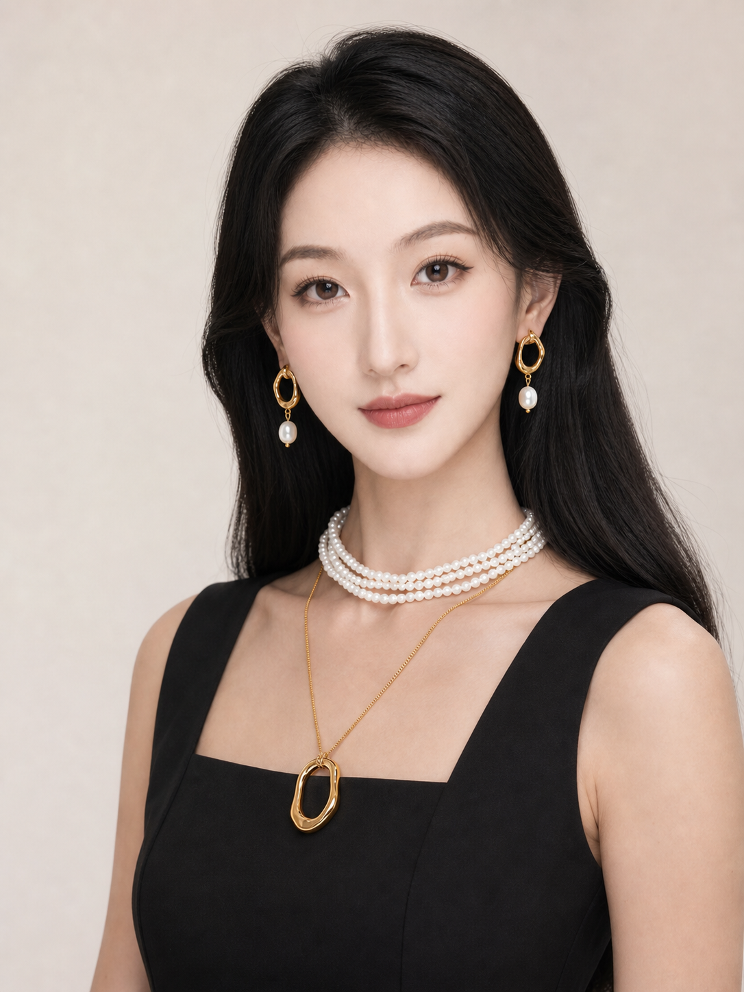 Quiet Authority jewelry set — worn
