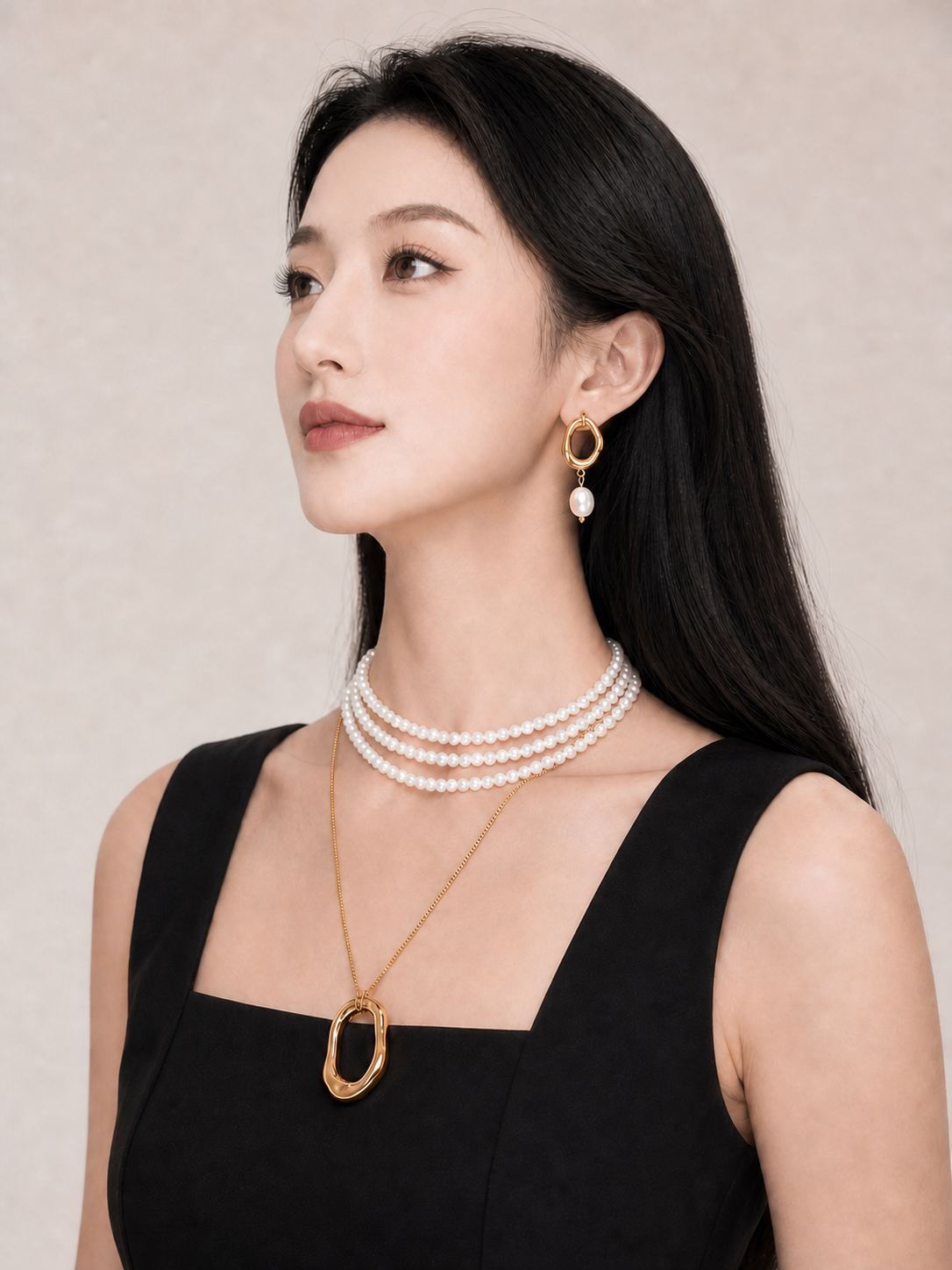 Quiet Authority jewelry set — worn