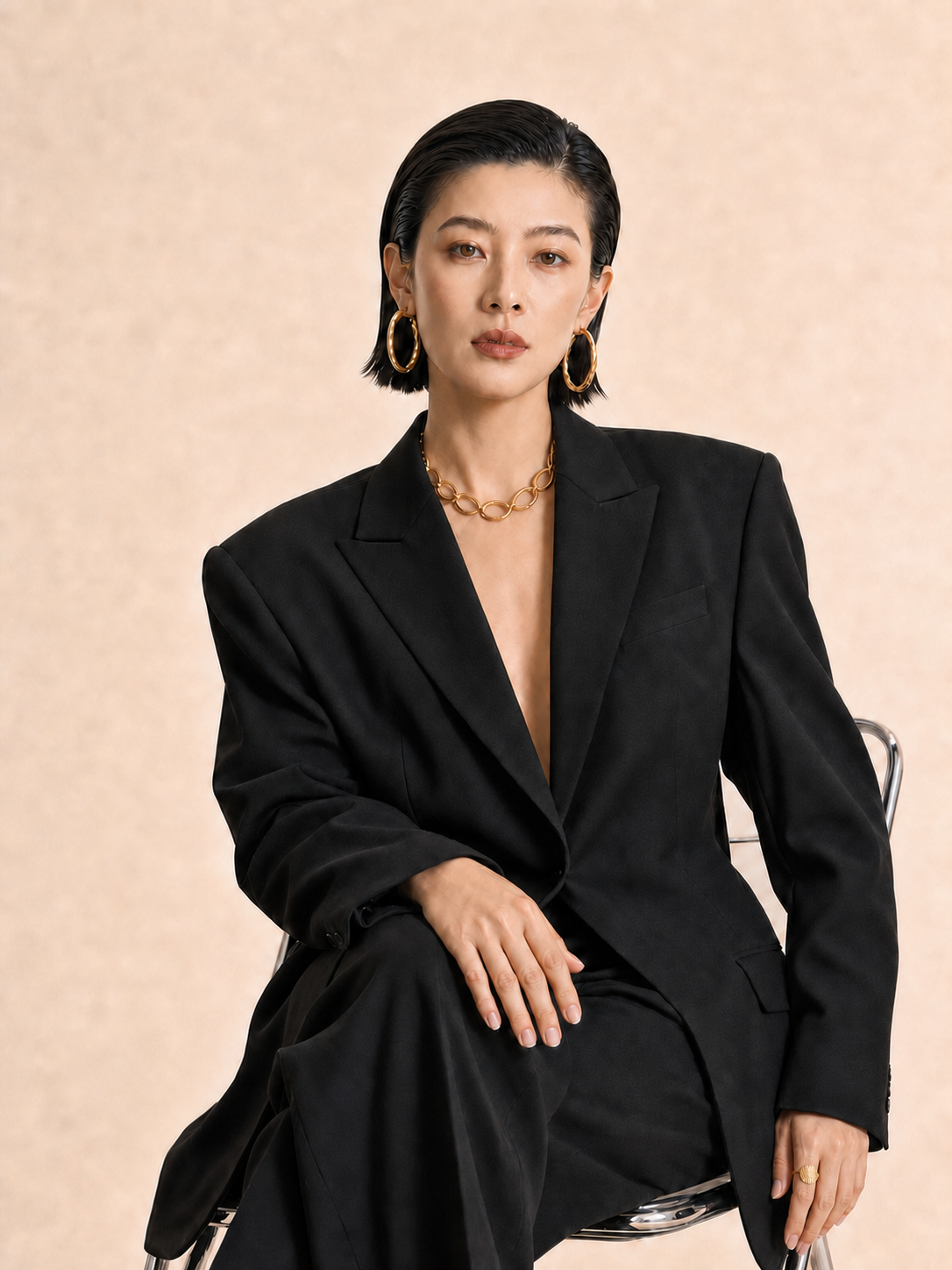 Quiet Command jewelry set — worn