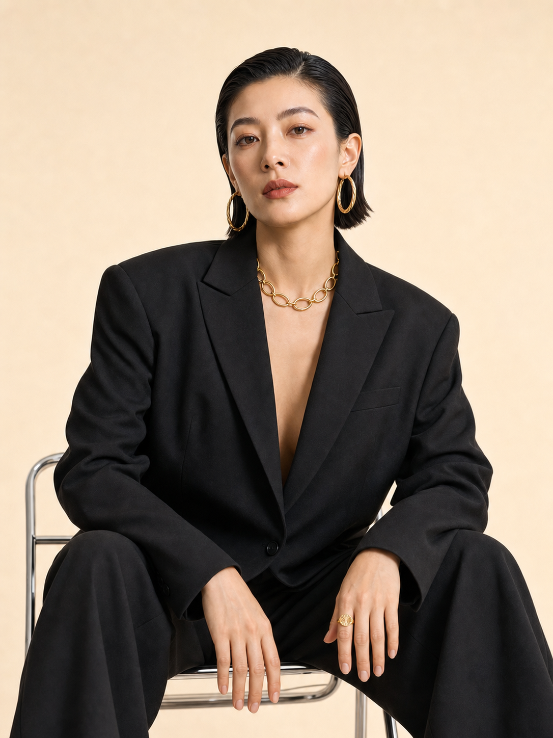 Quiet Command jewelry set — worn