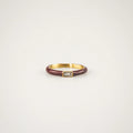 red enamel stacking rings