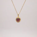 red stone necklace