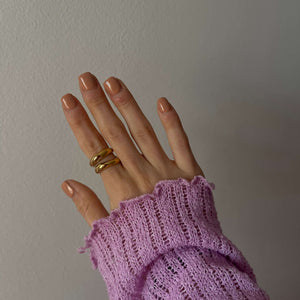 ring wave gold