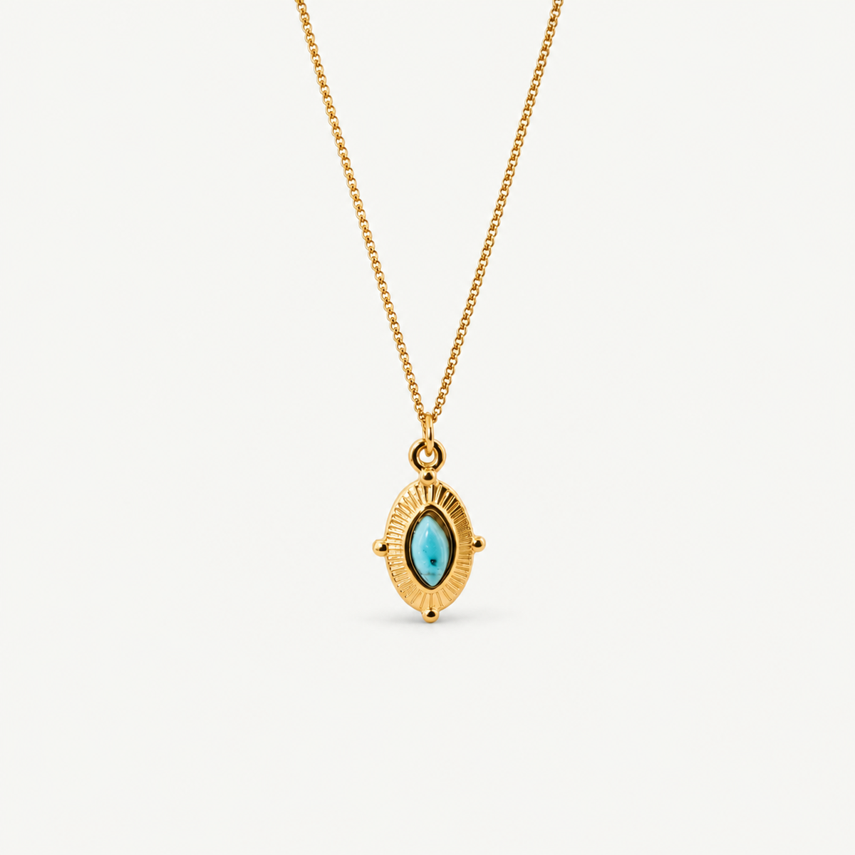 Royal Marquise Turquoise Necklace
