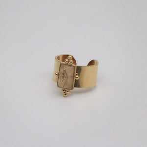 royal design gold open ring