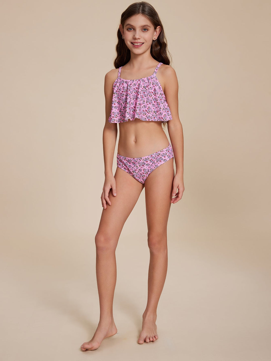 Ruffled Strap Bikini - Stylr