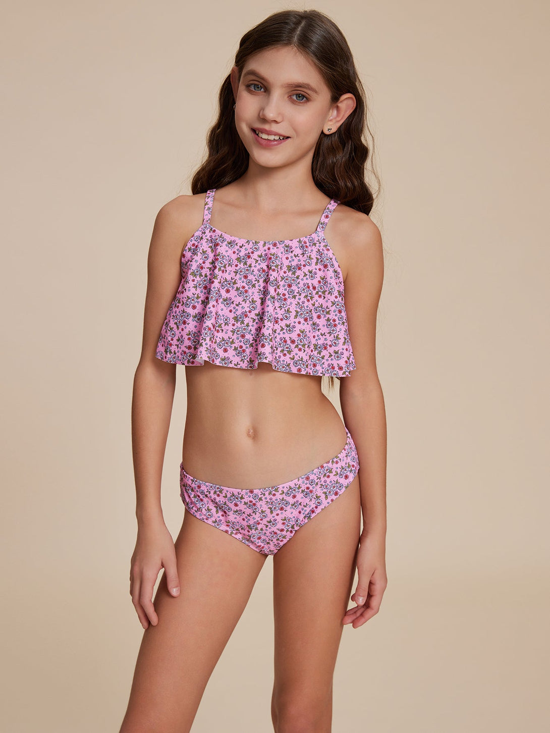 Ruffled Strap Bikini - Stylr