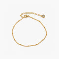 Satellite Chain Anklet — Gold Beaded Waterproof Anklet