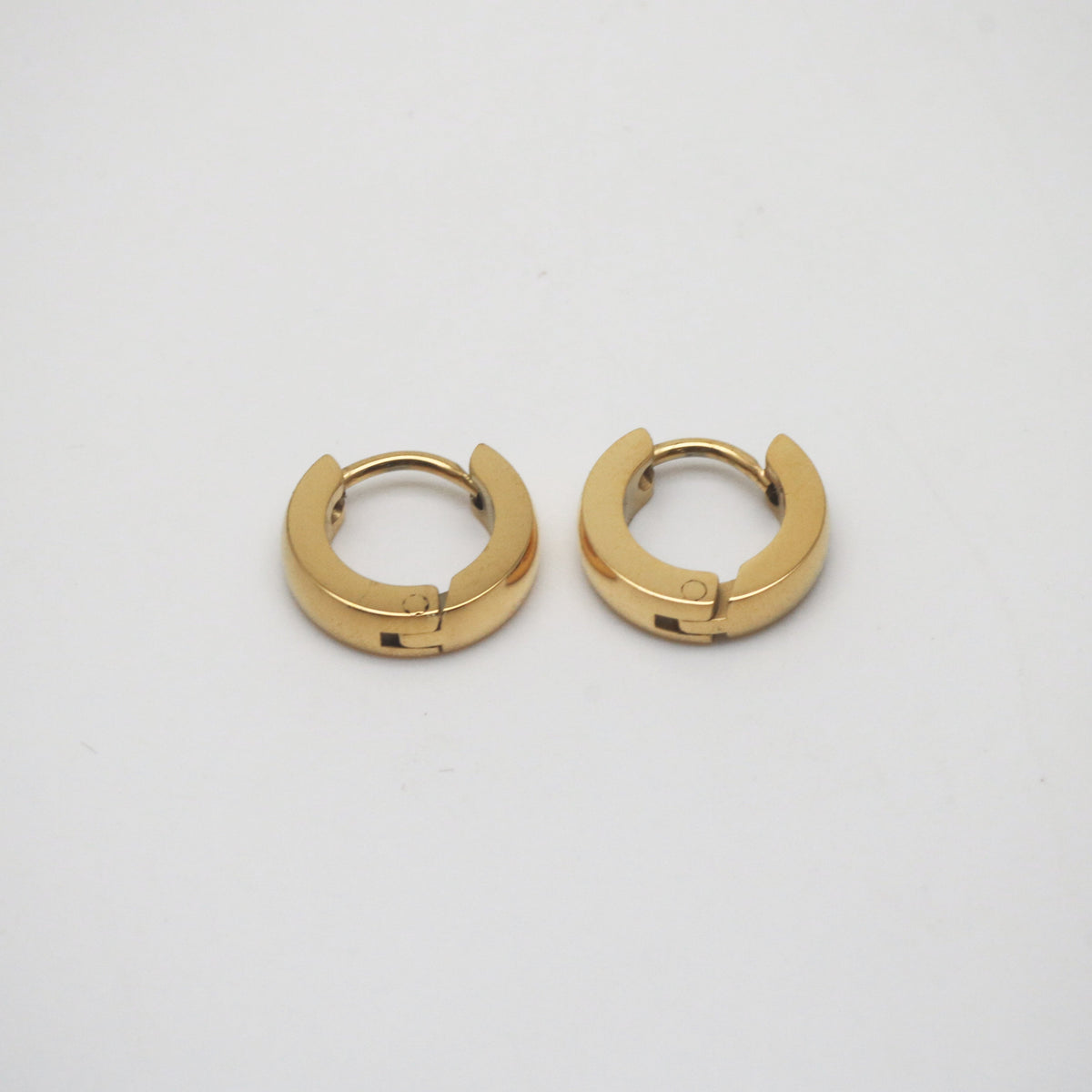 Small gold Chunky Hoops